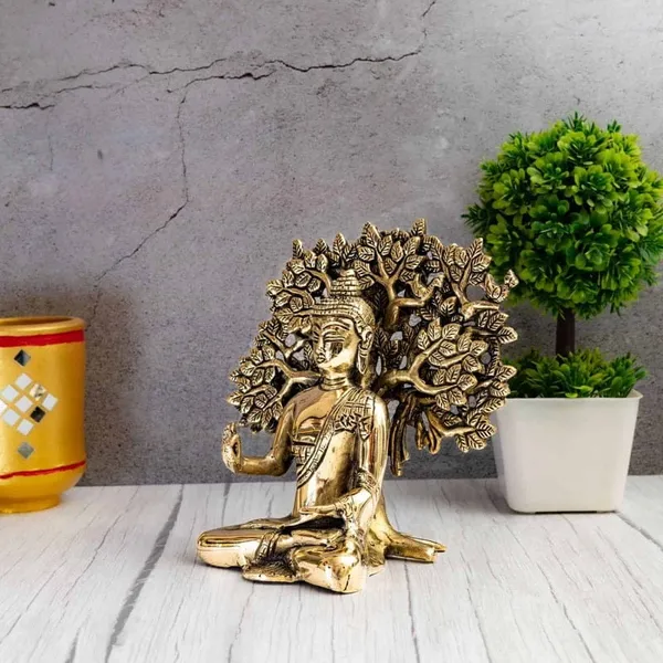 Brass_Golden_Buddha_Under_Tree_Decorative_Idol