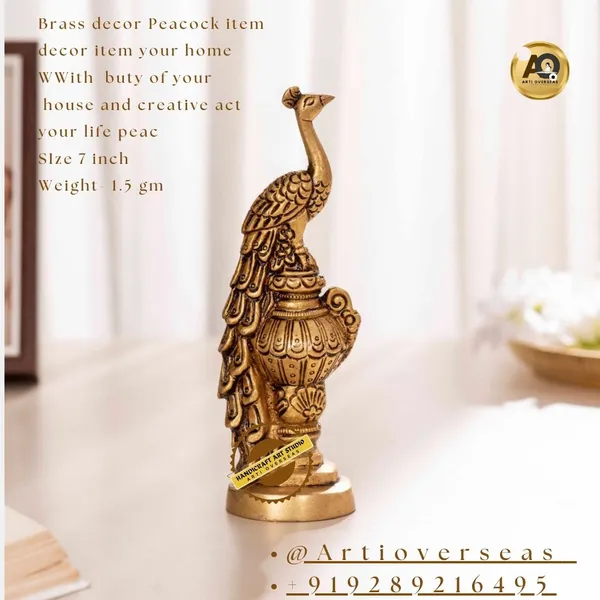 Brass_Antique_Peacock_Figurine_Showpiece