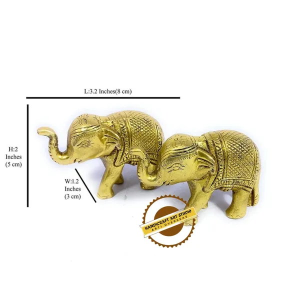 Brass_Traditional_Engraved_Elephant_Pair_Figurine