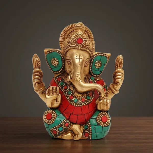 Brass_Lord_Ganesha_Idol_With_Turquoise_Coral_Stone_Inlay