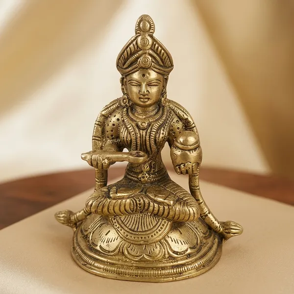 Brass_Golden_Goddess_Lakshmi_Seated_On_Lotus_Idol