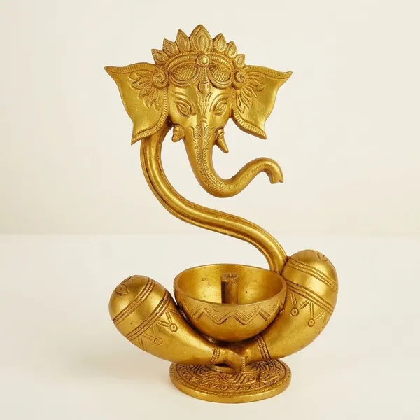 Brass_Golden_Ganesha_Diya_Oil_Lamp