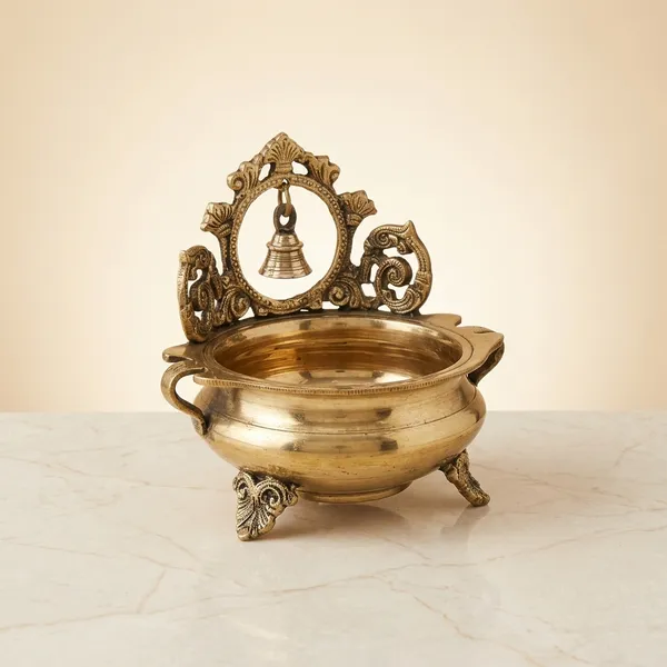 Brass_Traditional_Peacock_Motif_Pooja_Kalash_With_Bell