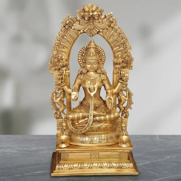 Brass_Antique_Goddess_Lakshmi_Seated_Arch_Frame_Idol