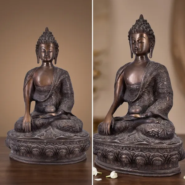 Brass_Antique_Bronze_Meditating_Buddha_Idol_On_Lotus_Throne