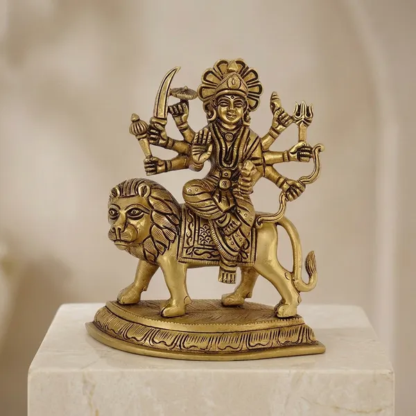 Brass_Goddess_Durga_Riding_Lion_Idol_Statue