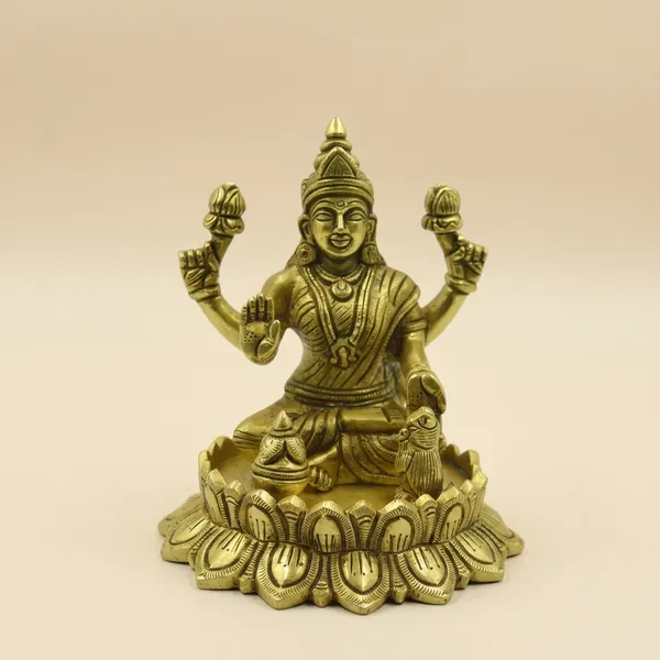 Brass_Antique_Finish_Goddess_Lakshmi_Seated_On_Lotus_Idol