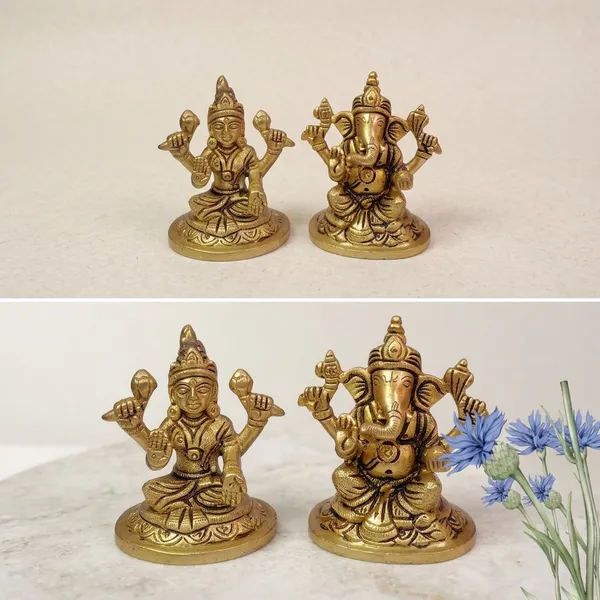 Brass_Antique_Lakshmi_Ganesh_Idol_Set_For_Pooja