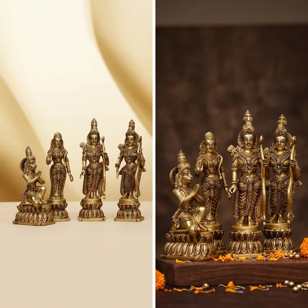 Brass_Antique_Ram_Darbar_Family_Idol_Set_11.3_Inch