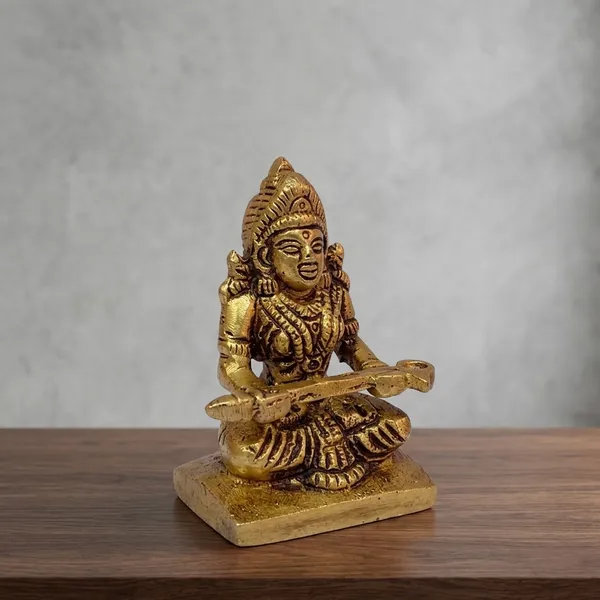 Brass_Antique_Goddess_Annapurna_Seated_Idol