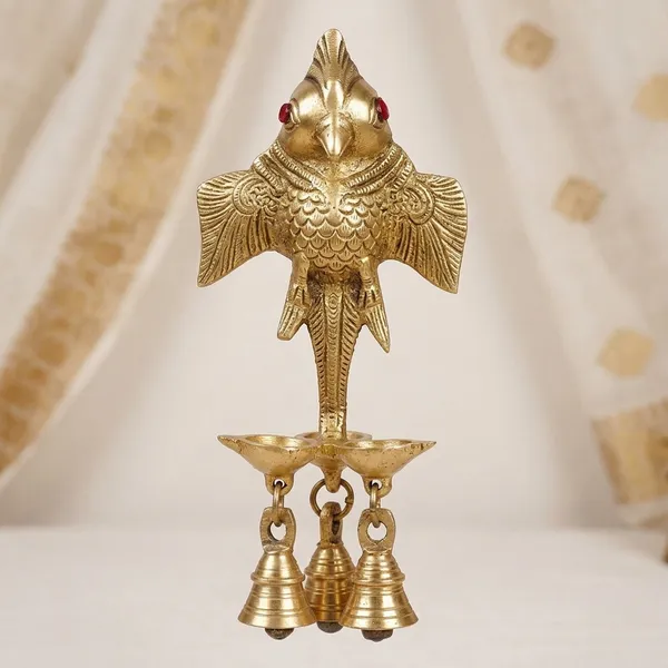Brass_Traditional_Bird_Diya_With_Hanging_Bells
