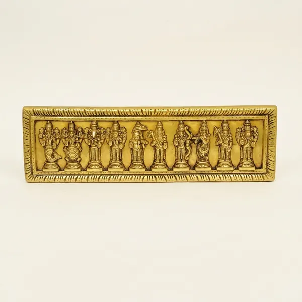 Brass_Traditional_Dasavatar_Vishnu_Rectangular_Wall_Plate