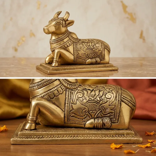 Brass_Golden_Engraved_Base_Nandi_Idol