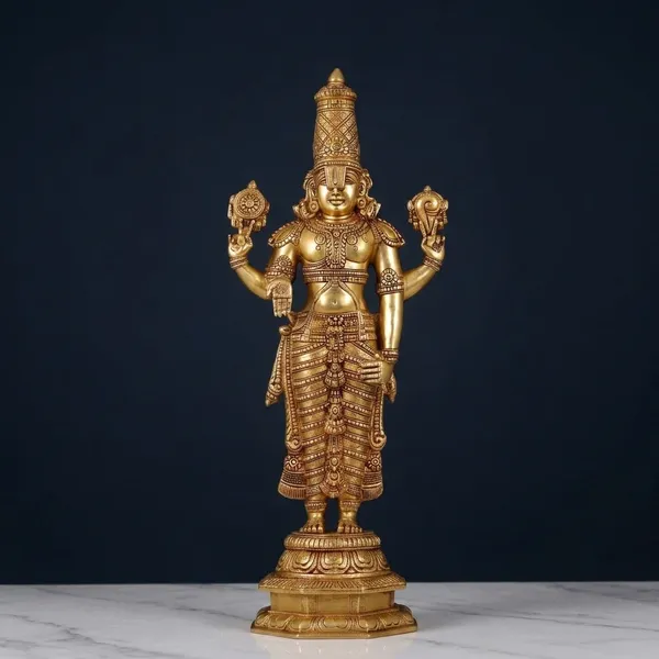 Brass_Traditional_Standing_Balaji_Idol_With_Ornate_Crown