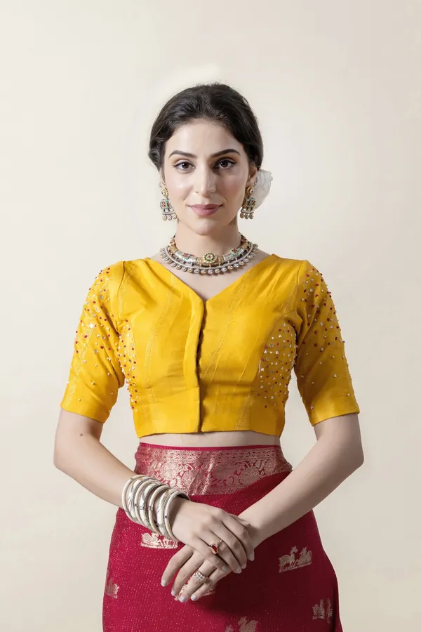 Rani_Pink_Deer_Crepe_Georgette_Saree_Maroon