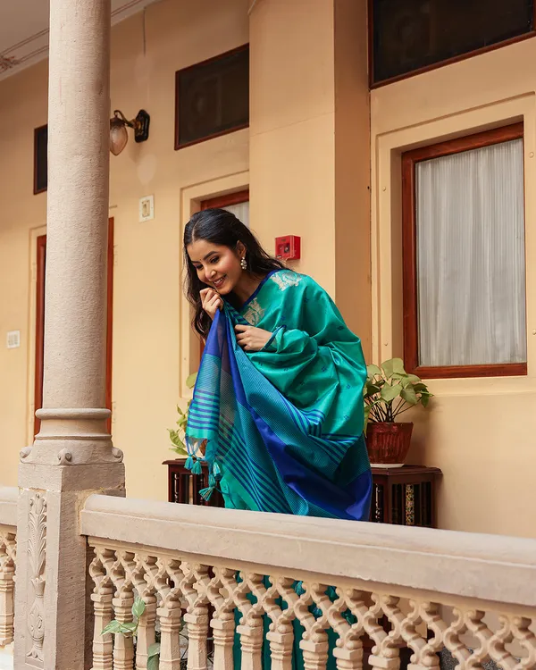 Sea_Green_Cotton_Saree