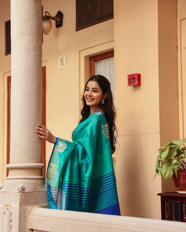 Sea_Green_Cotton_Saree