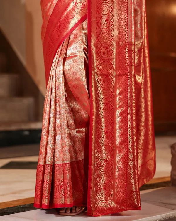 Regal_Red_Antique_Gold_Zari_Silk_Saree