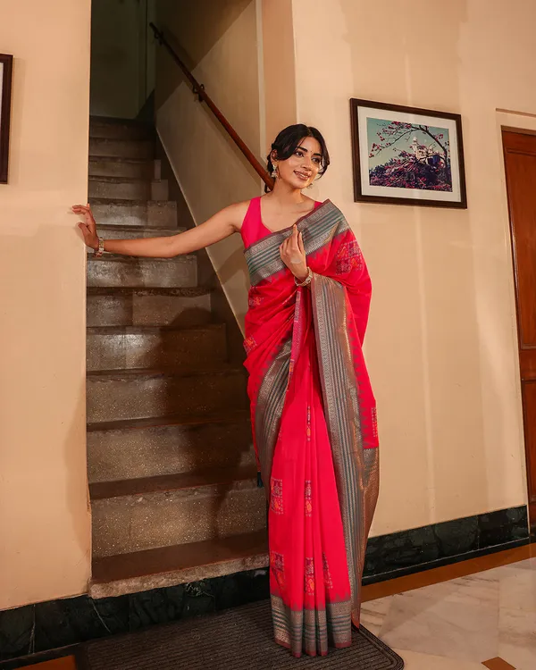 Rani_Pink_Patola_Print_Silk_Saree