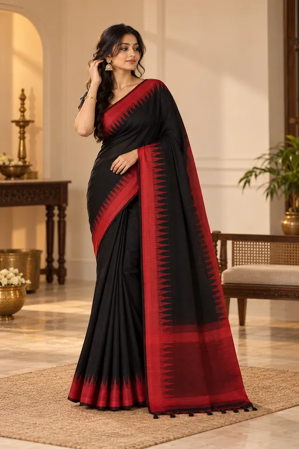 Black_Red_Printed_Saree_for_Women