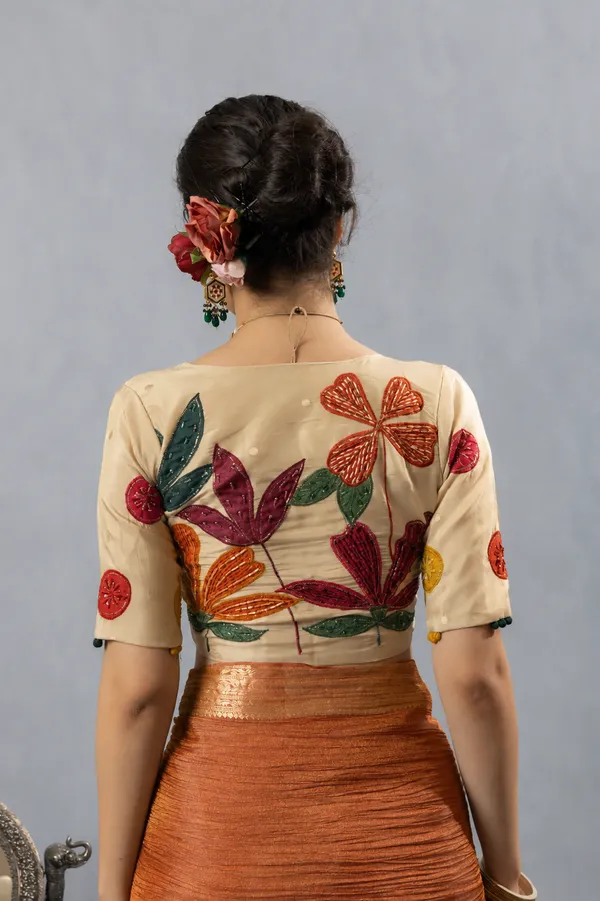 Rust_Orange_Crushed_Tissue_Silk_Saree