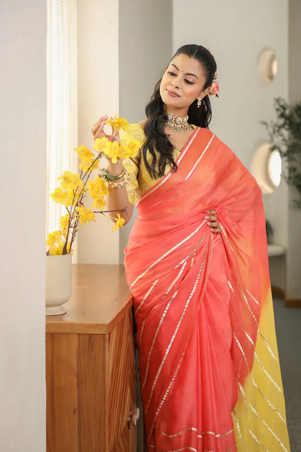 Peach_Yellow_Viscose_Saree