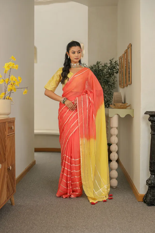 Peach_Yellow_Viscose_Saree