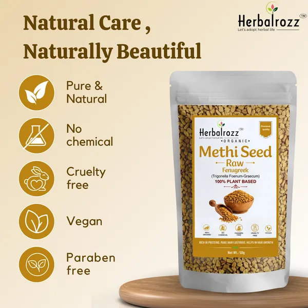 Herbalrozz_Natural_Raw_Methi_Dana_(Fenugreek_Seeds)__Pack_of_2_|Herbal_Hair_Care