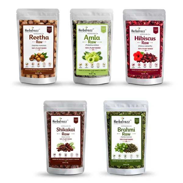 Herbalrozz_Organic_Herbal_Hair_Care_Raw_Herbs_Amla,_Reetha,_Brahmi,_Hibiscus,_&_Shikakai_Raw_Combo_Pack