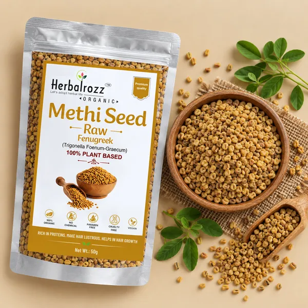 Herbalrozz_Natural_Raw_Methi_Dana_(Fenugreek_Seeds)__Pack_of_2_|Herbal_Hair_Care