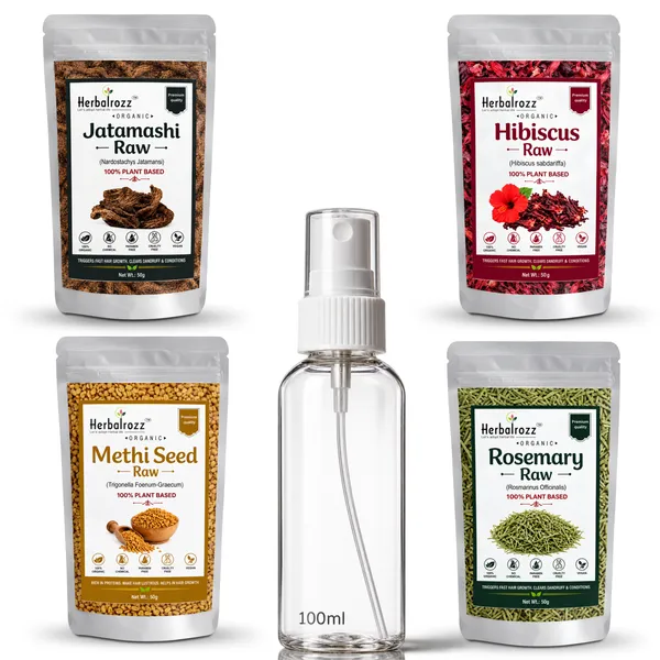Herbalrozz_Organic_Raw_Herb_Hair_Care_Kit_Rosemary_Leaves_Hibiscus_Jatamansi_Roots_&_Methi_Dana_with_Empty_Spray_Bottle
