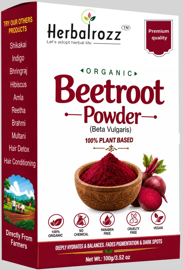 Herbalrozz_Natural_Beetroot_Powder_–_Pack_of_2_|_DIY_Face_Pack_&_Skin_Care


