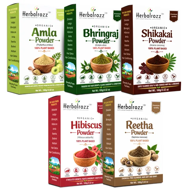 Herbalrozz_Organic_Hair_Care_Amla,_Reetha,_Bhringraj,_Hibiscus,_&_Shikakai_Powder_Combo_Pack