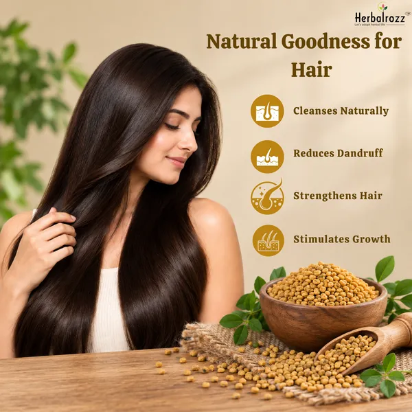 Herbalrozz_Natural_Raw_Methi_Dana_(Fenugreek_Seeds)__Pack_of_2_|Herbal_Hair_Care