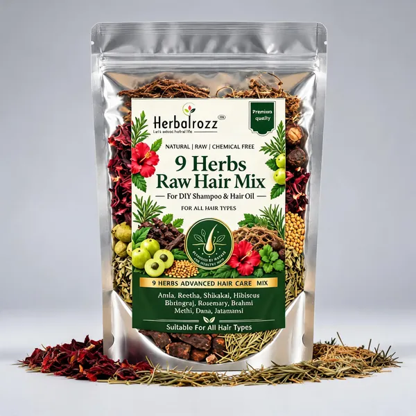 9_Herbs_Raw_Combo_Pack_Of_Amla_Reetha_Shikakai_Bhringraj_Hibiscus_Brahmi_Jatamansi_Roots,_Rosemary_Leaves_&_Methi_Dana_Seeds_(Fenugreek)_250G_|_Diy_Herbal_Shampoo_&_Hair_Oil_|_Haircare_Products