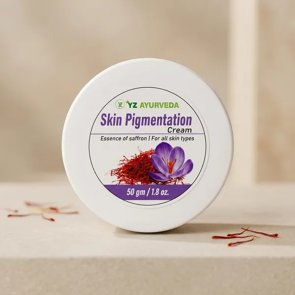 Yz_Ayurveda_Saffron_Skin_Brightening_Pigmentation_Cream_50G