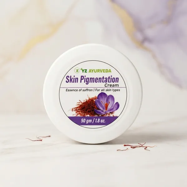 Yz_Ayurveda_Saffron_Skin_Brightening_Pigmentation_Cream_50G