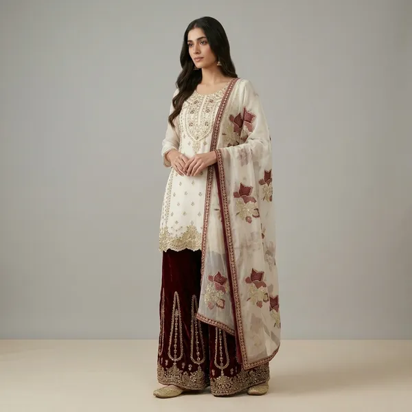 Off_White_Silk_Embroidered_Sharara_Suit_Set_For_Women