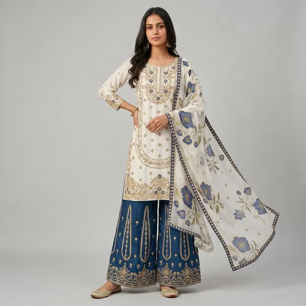 Off_White_Silk_Embroidered_Palazzo_Suit_Set_For_Women