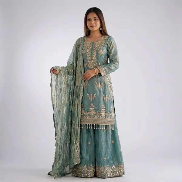 Sage_Green_Fendy_Silk_Embroidered_Sharara_Suit_Set_For_Women