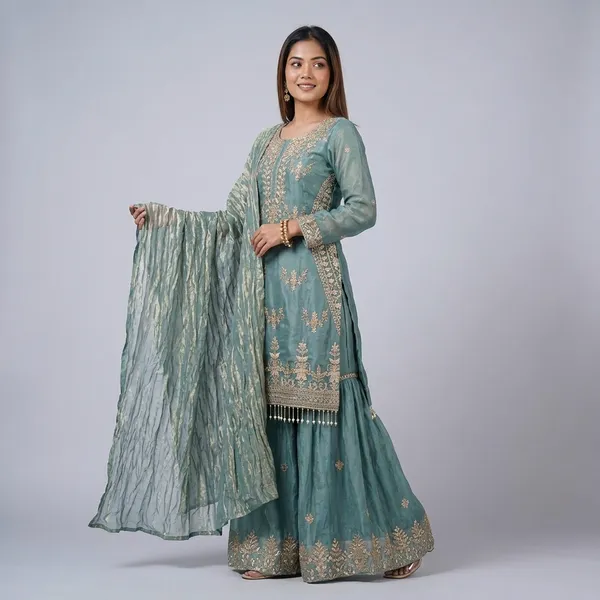 Sage_Green_Fendy_Silk_Embroidered_Sharara_Suit_Set_For_Women