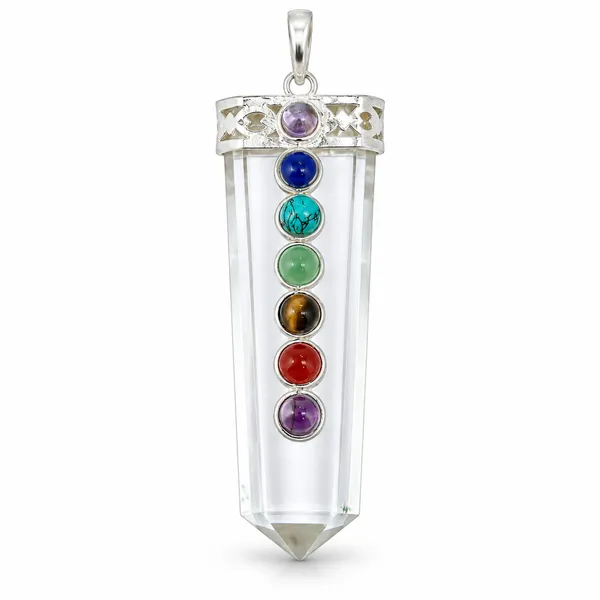 7_Chakra_Clear_Quartz_Healing_Pendant