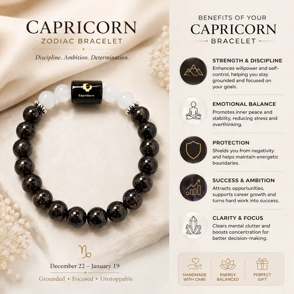 Capricorn_(Makar_Rashi)_Zodiac_Garnet_&_Milky_Quartz_Bracelet