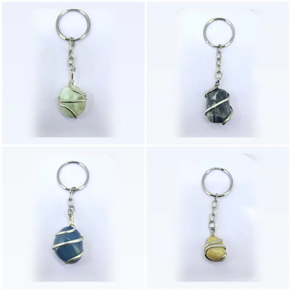 Pack_Of_4_Handcrafted_Wire_Wrapped_Tumbled_Gemstone_Keychains_