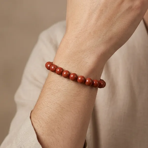 Red_Jasper_Natural_Stone_Beaded_Bracelet