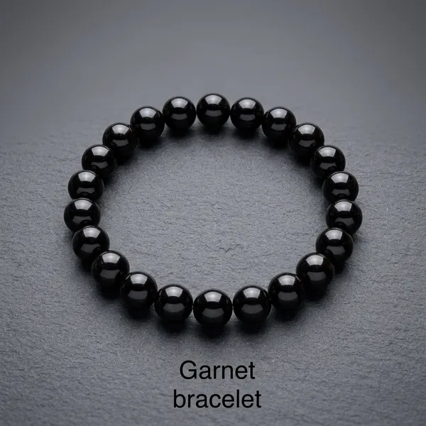 Black_Garnet_Beaded_Stretch_Bracelet