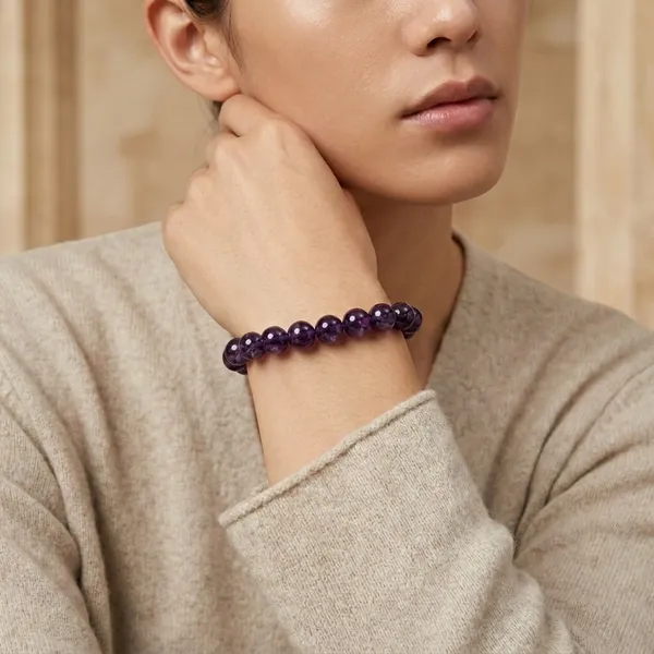 Purple_Amethyst_Gemstone_Beaded_Bracelet