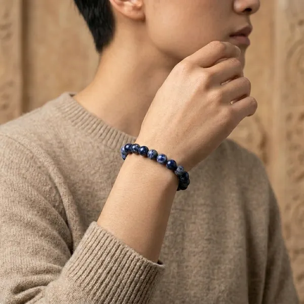 Sodalite_Natural_Stone_Beaded_Bracelet