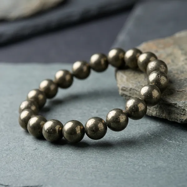 Money_Magnet_Pyrite_Beaded_Bracelet_For_Men_And_Women