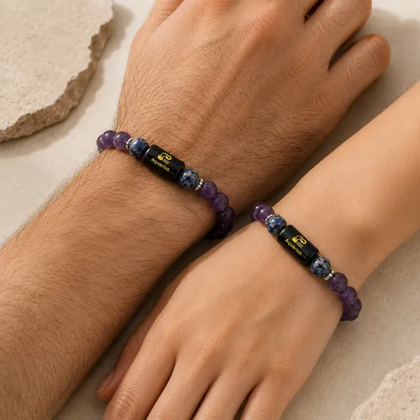Aquarius_(Kumbh_Rashi)_Zodiac_Amethyst_&_Lapis_Lazuli_Bracelet